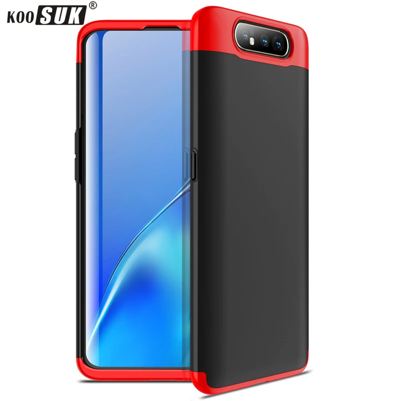 Жесткий чехол 3 в 1 для Samsung Galaxy A80 мобильный телефон задняя крышка a80 2019 матовый