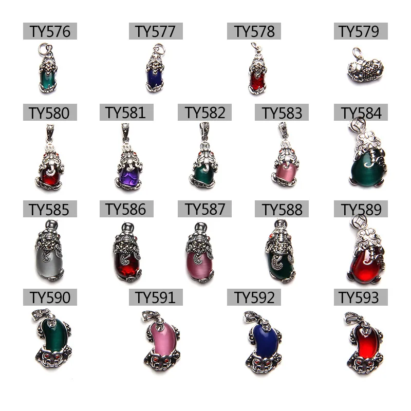 OMHXZJ Wholesale ZB542 DIY Jewelry Making Accessories Findings Components Fine Necklace 925 Sterling Silver PIXIU Pendant Charm | Украшения