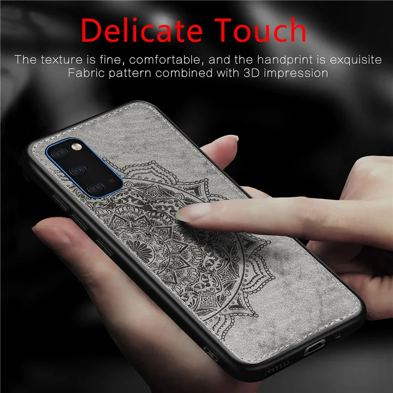Datura Cloth Fabric Case For Samsung Galaxy A91 Mandala for A 91 Magnet Car Phone Cover | Мобильные телефоны и аксессуары