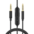 OFC сменный плетеный кабель-удлинитель, музыкальный шнур для игровой гарнитуры Logitech G433 G233 G Pro X с регулировкой громкости