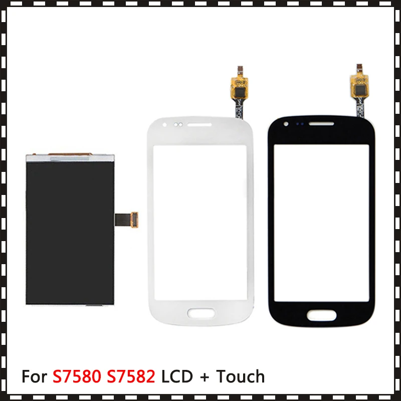 Новый высококачественный 4 0 ''для Samsung Galaxy S Duos 2 S7580 S7582 ЖК-дисплей с сенсорным