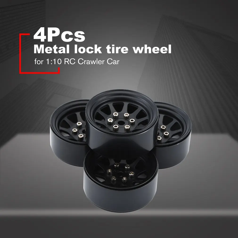 

Metal Alloy 1.9Inch Beadlock Wheel Rims For 1/10 Rc Crawler Axial Scx10 90046 Traxxas Trx4 Redcat Gen8 Metal Lock Tire Wheel