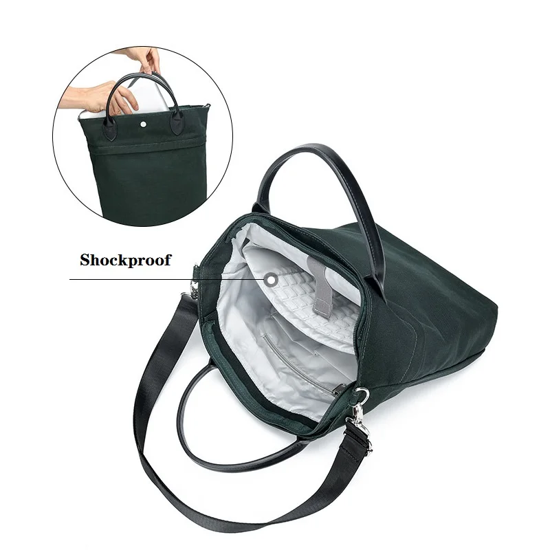 

Canvas Fashion laptop bag 14 15 15.4 inch Hand Large capacity Women Shoulder bags