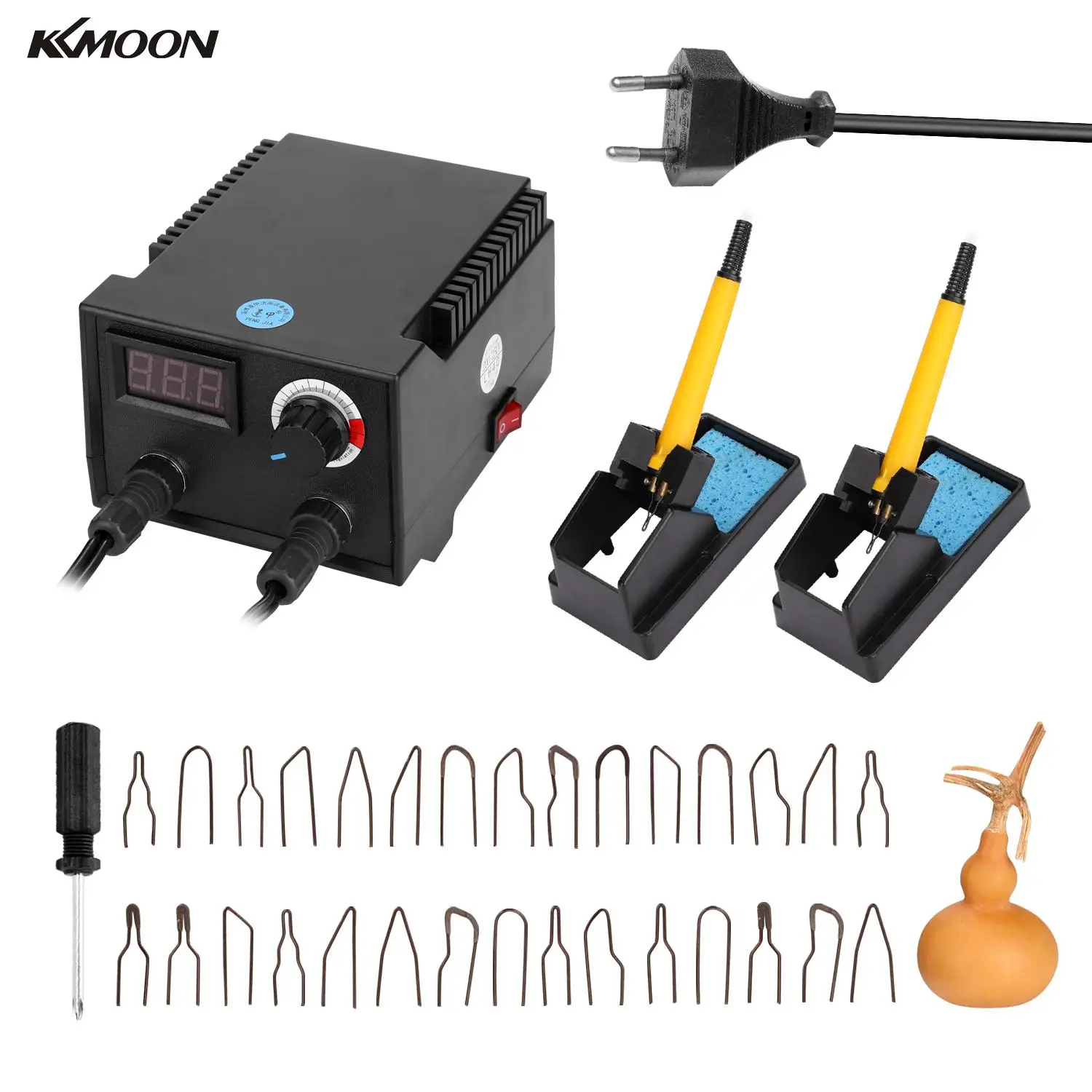 Многофункциональная электрическая Тыква KKMOON с цифровым дисплеем деревянная