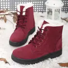 Женские зимние ботинки 2021, обувь на платформе для женщин, сапоги Martine, плюшевые теплые зимние сапоги с мехом, женские короткие сапоги, зимняя обувь до щиколотки