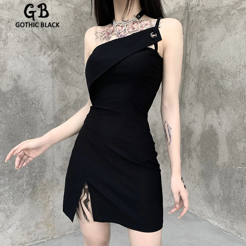 Женское облегающее мини платье на одно плечо с открытой спиной|Женские платья| |