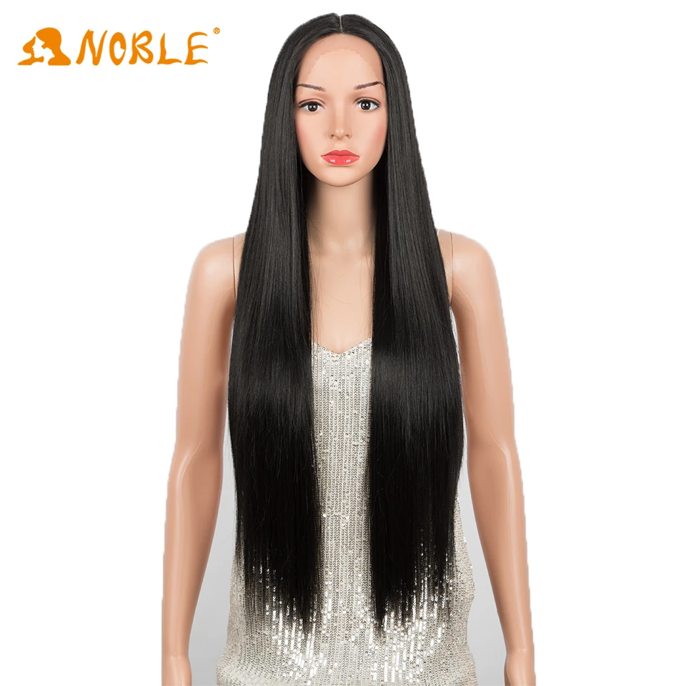 

Noble Girl Synthetic Lace Wigs front lace cabelo 34 Inch Straight Hair Lace Front Wig Black DIY Cosplay Wigs For Black Women