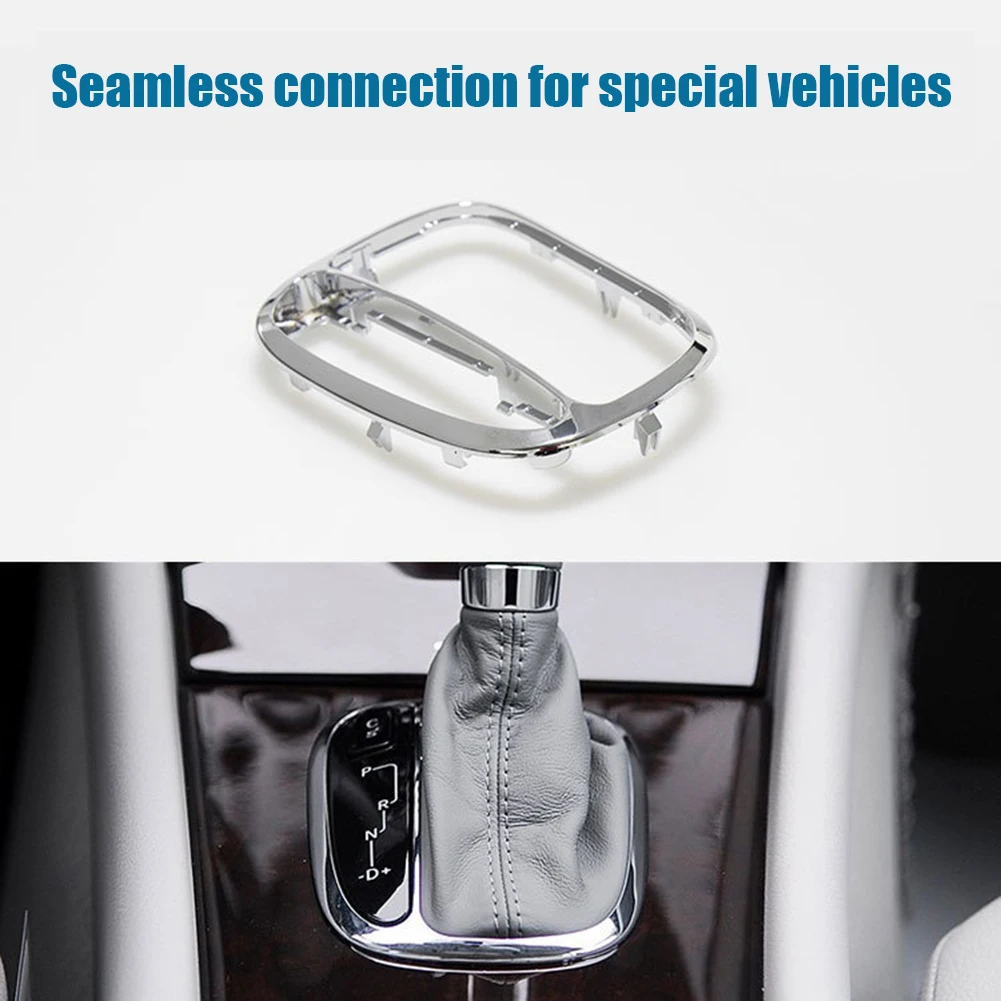 

Car Center Shifter Trim Cover Bezel Chromed Plastic Panel Frame for Mercedes Benz C Class W203 Before 2007 Auto Accessories