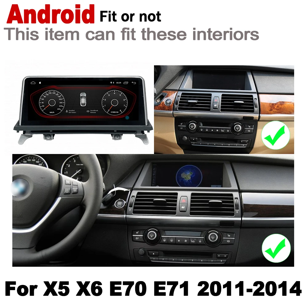 Экран стерео Android 7 0 UP Автомобильная GPS-карта для BMW X5 X6 E70 E71 2011 2012 2013 2014 CIC