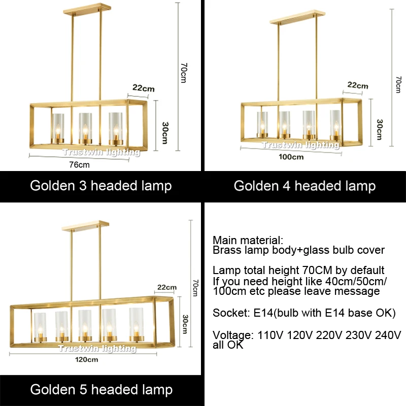 

Luxury Copper Brass Gold Hanging Pendant Light Lamp Modern Square Frame LED Hanging Lamp Light LED for Designer Dinning Room Bar