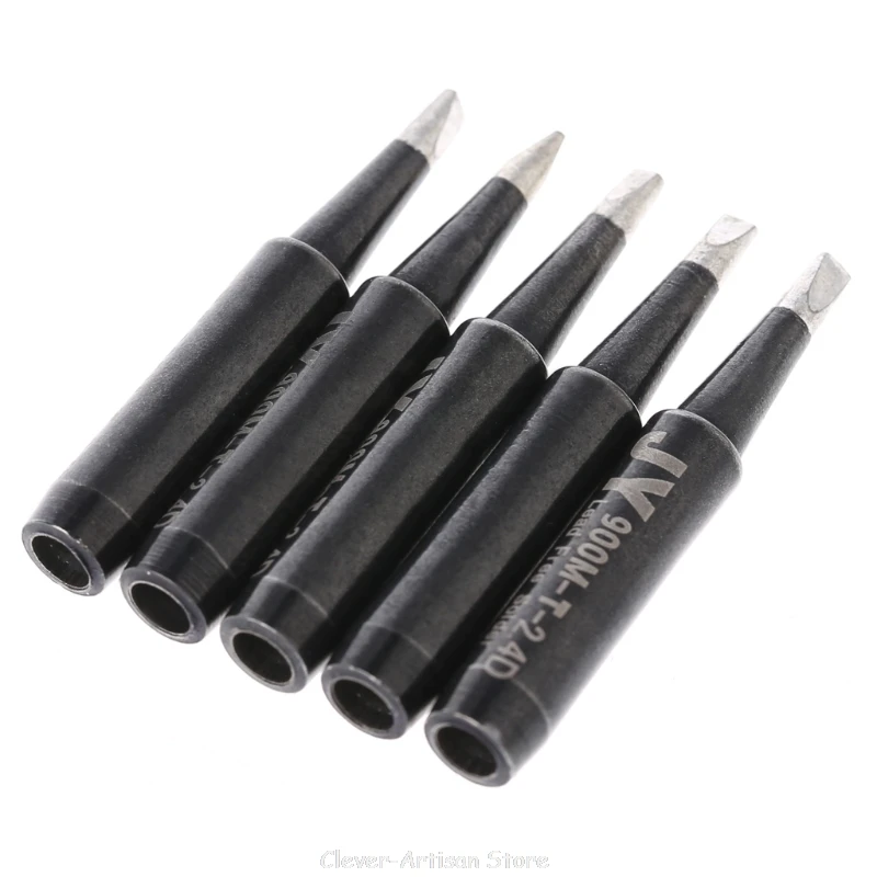 

5 Pcs Lead Free Solder Soldering Tip 900M-T-2.4D For Hakko Saike 936 852d+ 909D ESD Au 31 20 Dropship