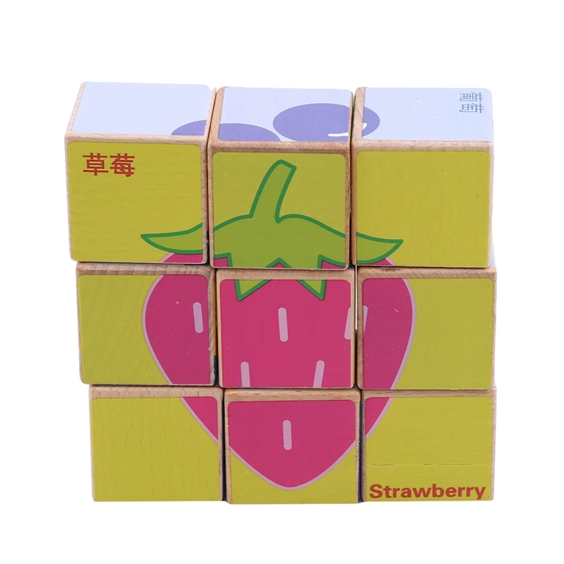 Детские игрушки строительные 3D деревянные головоломки для детей Ранние