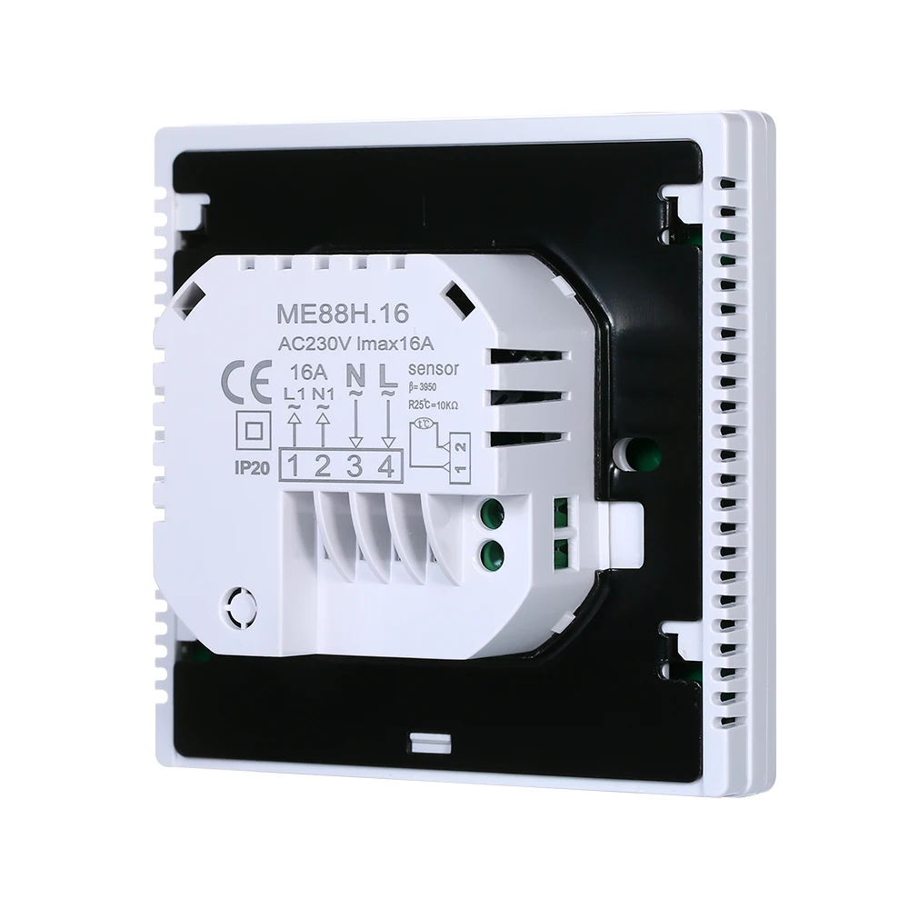 

Smart Thermostat Digital Temperature Controller Electric Underfloor Heating with Large LCD Screen for Home School Office Hotel