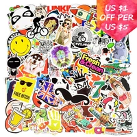 300pcs random mixed stickers for suitcase skateboard laptop cell phone motorcycle bicycle car accessories stickers not repeat