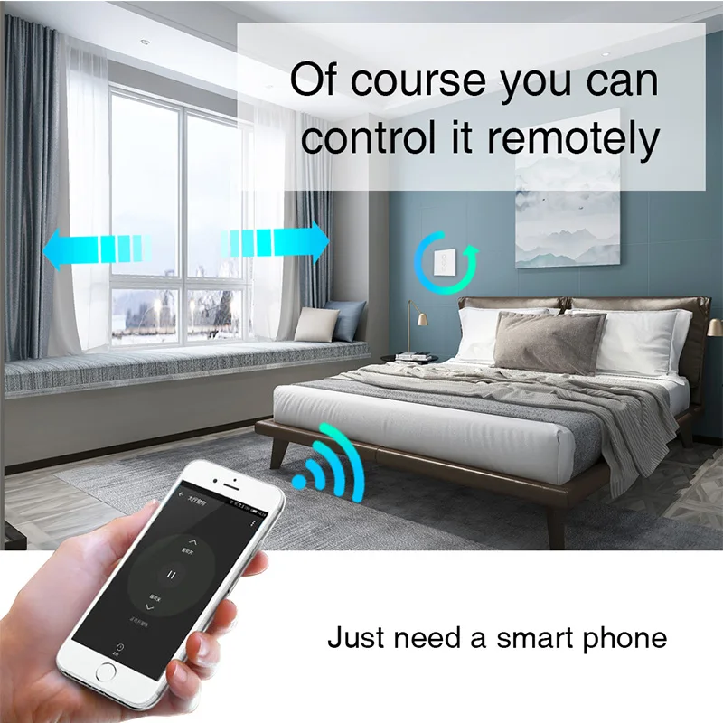 Цепной Электрический Открыватель окон 2/4 провода мотор с Tuya WiFi шторы