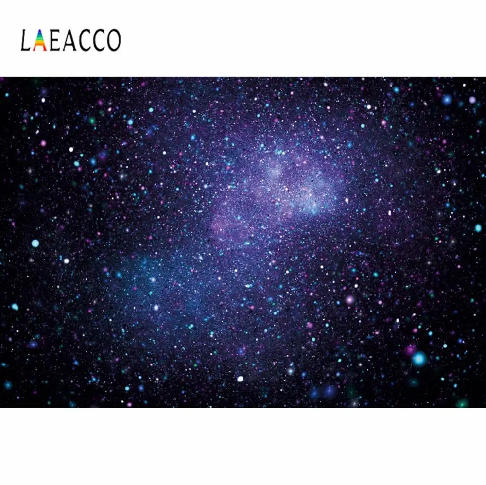 

Laeacco Colorful Dots Starry Universe Photo Background Wall Decor Baby Child Portrait Photography Backdrop For Photo Studio