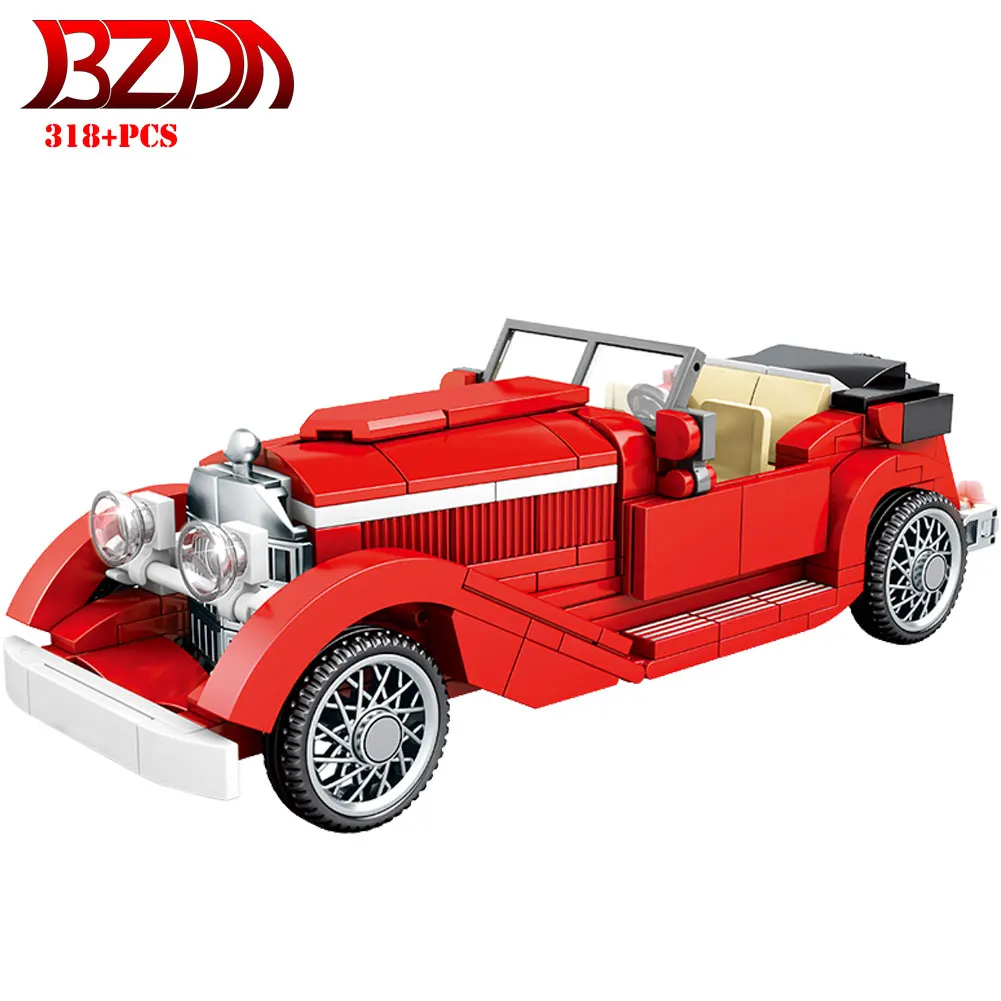 

BZDA Famous Car 500K Tourer Mayfair Building Blocks Pull Back Mode Toy Car Model Blocks Child Toy Gift