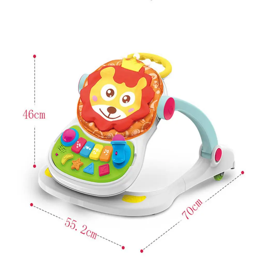 Детские игрушки ходунки 4 в 1 детская тележка для малышей многофункциональная с