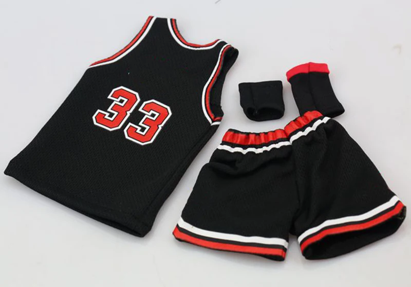 Белый Модель 1/6 года, спортивная баскетбольная звезда Scottie Pippen, Мужская баскетбольная одежда, мужская Трикотажная одежда, набор одежды для 12 дюймов, Мужская фигурка - Цвет: Белый