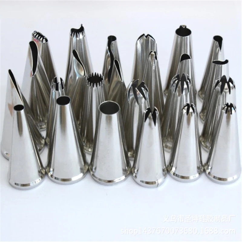 Тюльпан Цветок насадка для декорирования торта Нержавеющая сталь глазури