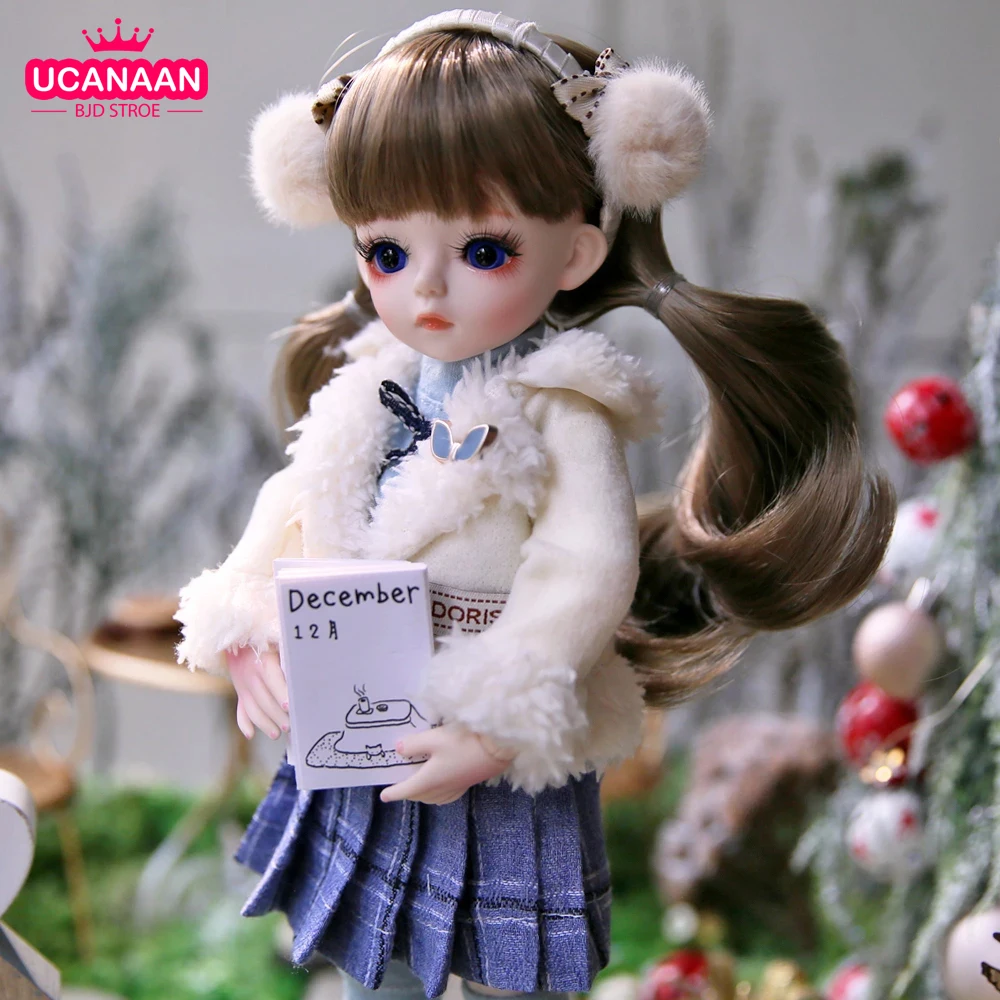 UCanaan/1/6 BJD кукла 18 Шаровые опоры игрушка с Полный комплект одежды одежда парик