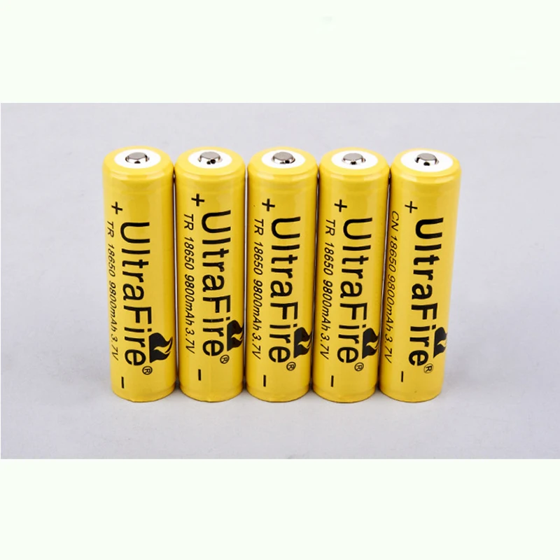 New Original 18650 3.7 v 9800 Mah Lithium Rechargeable Battery(No PCB) For flashlight batteries
