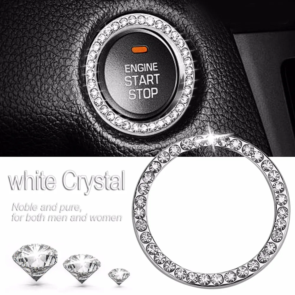 Car Ignition Switch Cover Key Decoration for Volvo Ford focus VW Volkswagen JETTA MK6 GOLF 5 6 7 For Skoda Fabia | Автомобили и