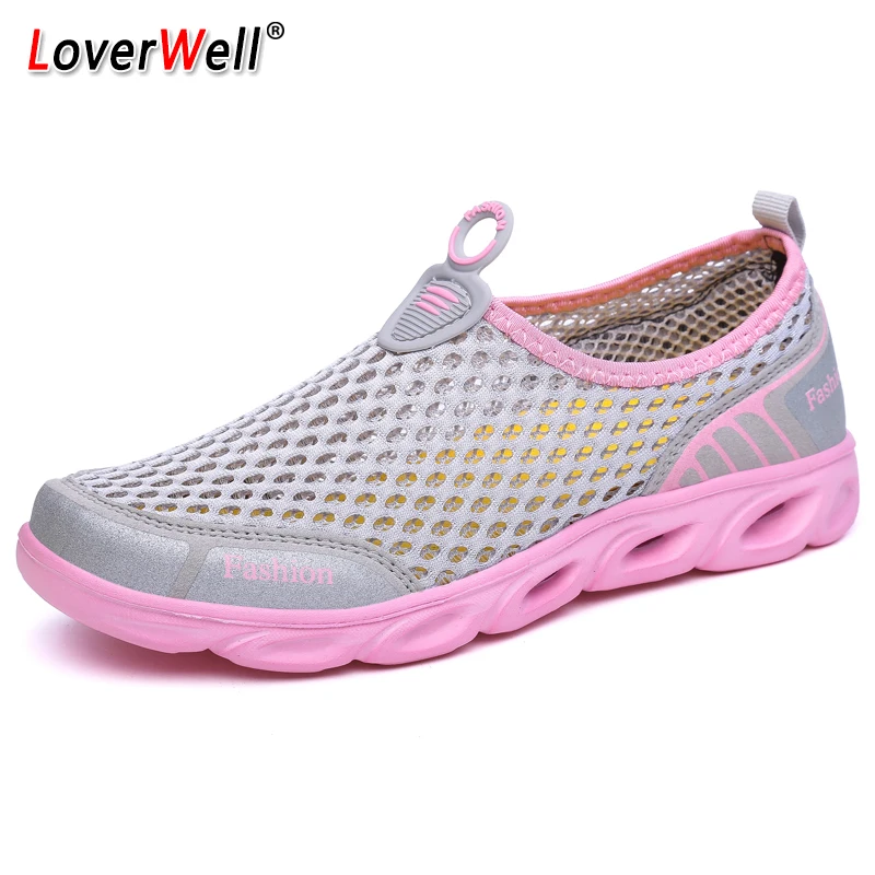 Летняя спортивная обувь для пар пляжные кроссовки мужчин и женщин на плоской