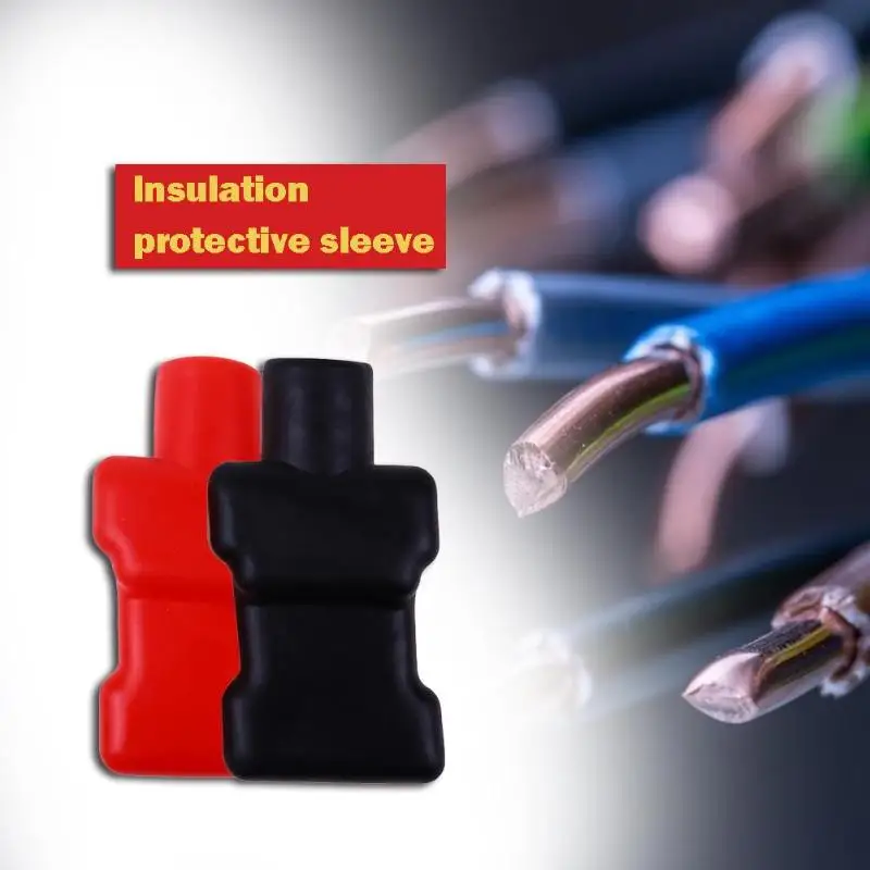 

2pcs Positive Terminal Cover Multipurpose Durable and Wearable Practical Car Battery Negative Vehicle Insulating Protector