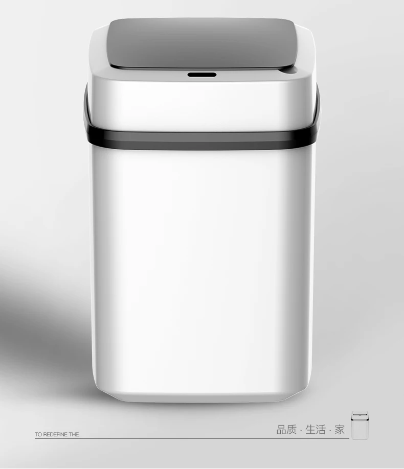 

Home Smart Trash Can Automatic Induction with Lid Living Room Kitchen Bedroom Bathroom Creative Electric Trash Can Trash Bin