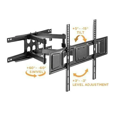 

Full Motion TV Wall Mount for Samsung Vizio Sharp LG TCL 47 50 55 60 65 70 75 80
