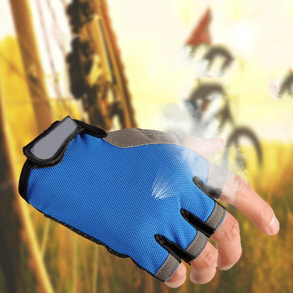 

Half Finger Gloves Men Women Bicycle Fitness Silicone Non Slip Gloves for Sports Cycling Equipment Mtb Gloves