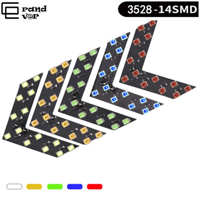 GrandEver 2 шт. индикатор со стрелкой Автомобильный светодиодный светильник для