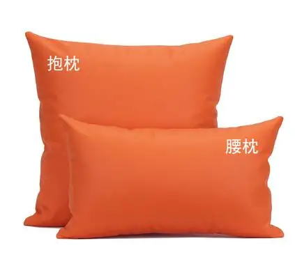 Простой кожаный для диванных подушек наволочки отель из искусственной кожи