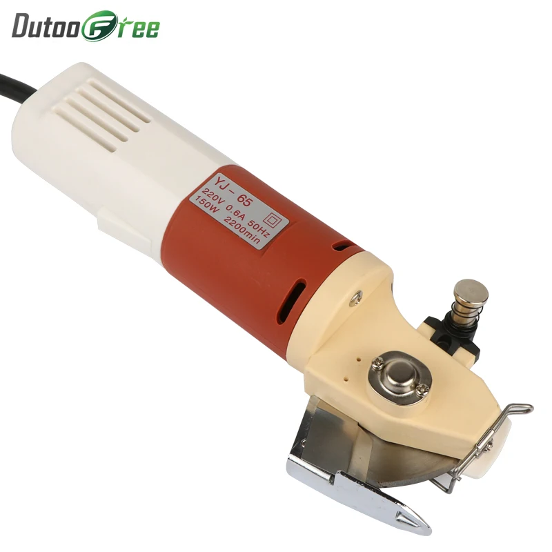 Dutoofree Электрический круглый нож с вращающимся лезвием 220 V/110 V EU/US 65mm резак для ткани машина для резки ткани