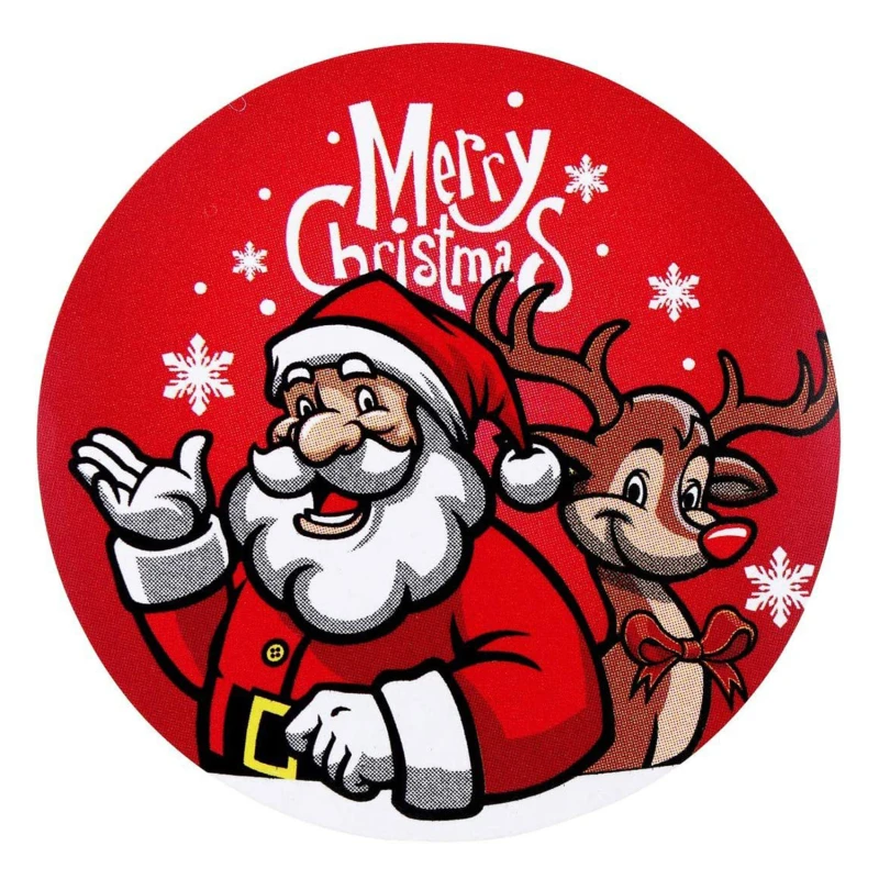 

1sets Stickers Merry Christmas Cute Animals Snowman Trees Decorative Stickers Wrapping Gift Box Label Christmas Tags Fashion