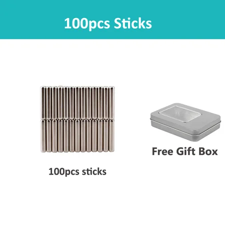 100pcs sticks DIY Магнитный конструктор магнитные строительные блоки Строительный набор магнитные стержни и стальные шарики магнитные игрушки для детей и взрослых - Цвет: 100pcs sticks