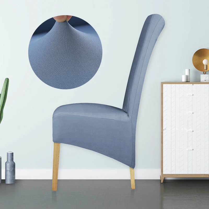 Spandex XL Size Chair Cover Stretch Seat Covers High Back Slipcovers Washable For Christmas Wedding Hotel Banquet Dining Room | Дом и сад