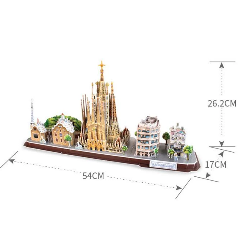 Классический головоломки Россия Мексика Красный Sbaski часовой башни Saint Basil's Cathedral, головоломка Кирпич весы Стиль модели комплектов мир здания