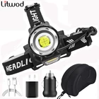 Светодиодный фонарь XHP90.2 с увеличением, фонарик, фонарик, фонарь с аккумулятором 3*18650, внешний аккумулятор с USB, 40 Вт, для рыбалки и походов