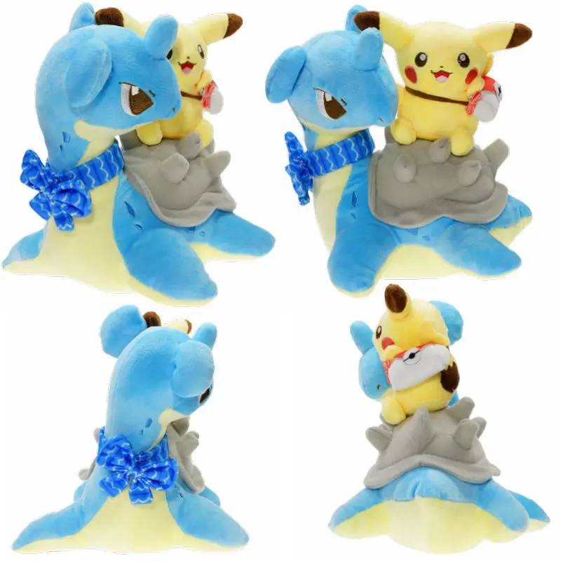 Takara Tomy Pokemon Lapras Pikachu Плюшевая Кукла Мягкие животные детские игрушки подарки 25