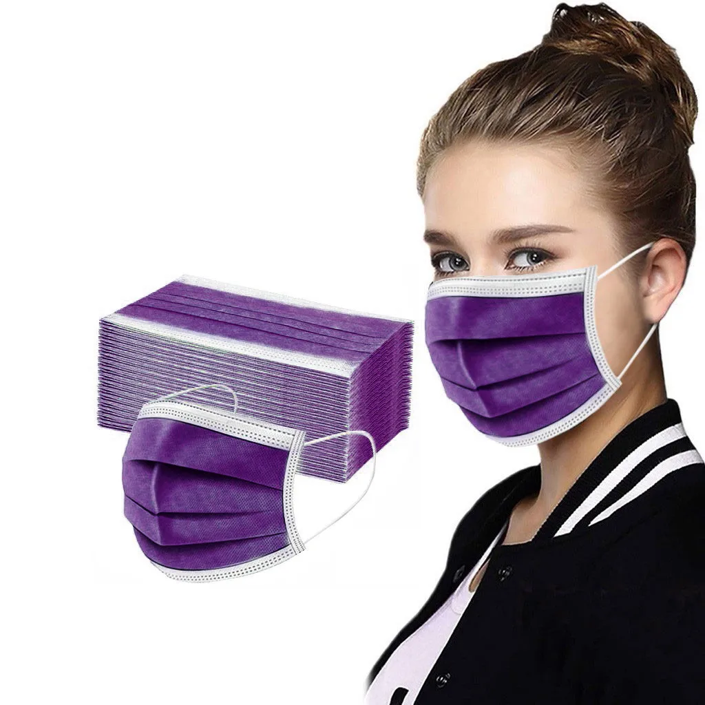 

Headband Disposable Face Mask Personal Mask 3Ply Ear Loop Non-woven AntiPM2.5 Adult20PC mscara # mascarillas