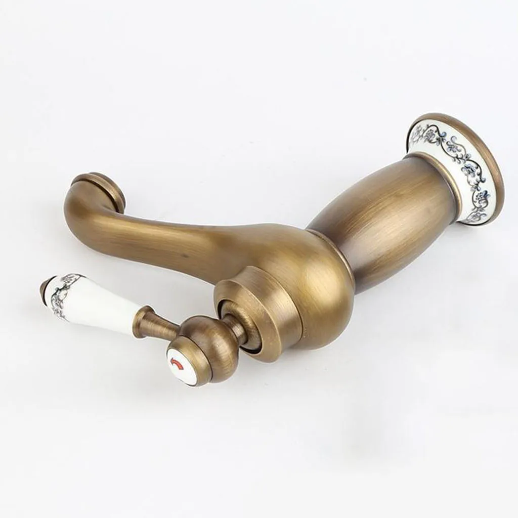 Роскошный смеситель для раковины один кран хромированный моно ванной комнаты