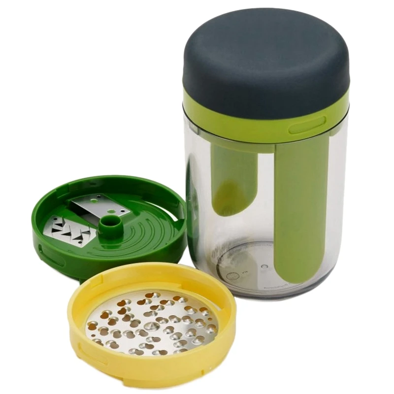 3 в 1 спиральная вращающаяся шелковая чашка чесночный пресс овощерезка домашний