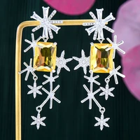 missvikki trendy charm gorgeous full cz shiny pendant earrings for women girl daily high quality noble lady bridal accessories