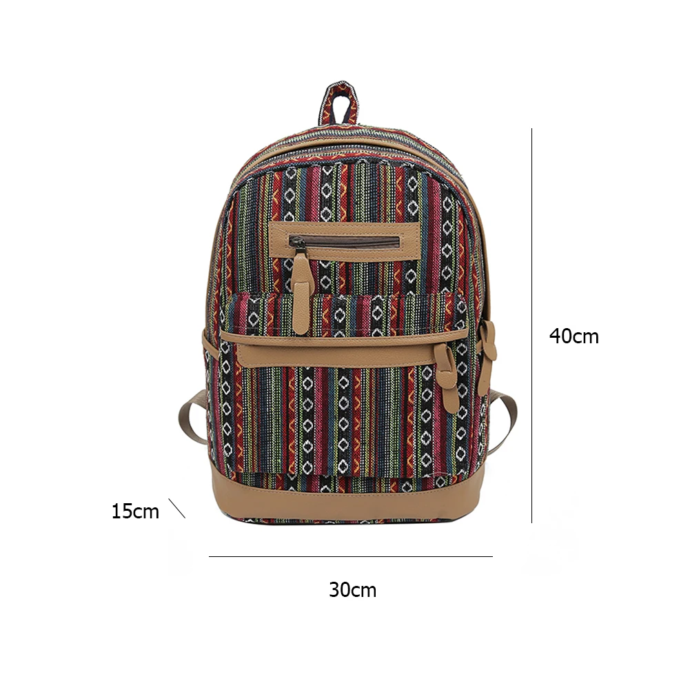 

Retro Canvas Women Backpack Shoulder Bag Schoolbag Teenage Girl Travel Bagpack Vintage Bags for Student Birthday Gifts