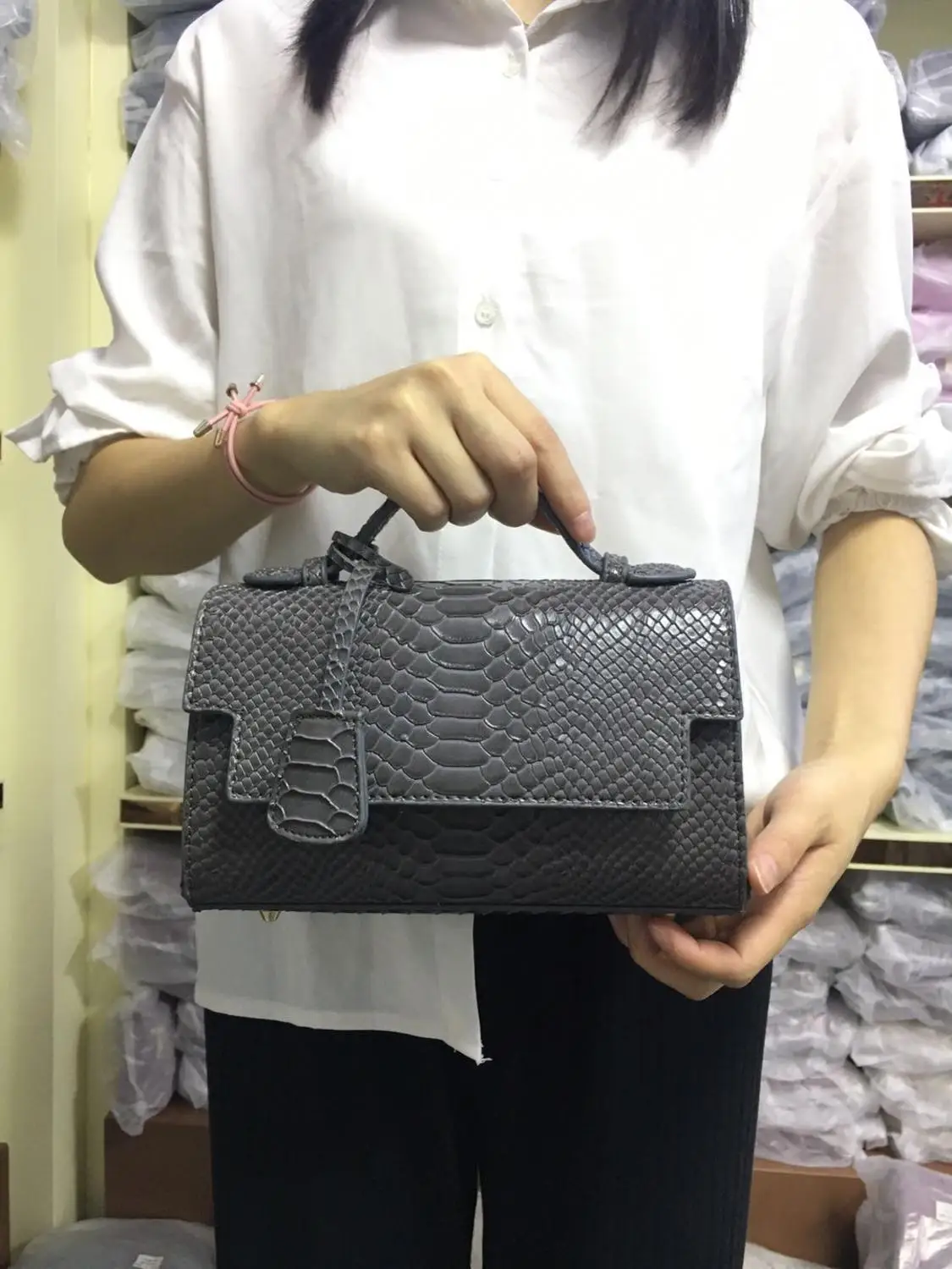 Новый дизайн сумка кожаный клатч со змеиным узором летняя женская через плечо