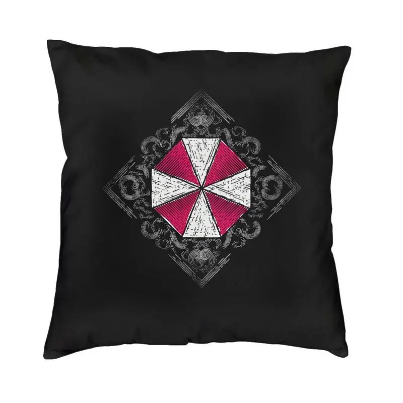 Vintage Grunge Umbrella Corporation Cushion Cover Sofa Living Room Video Game Square Pillow Cover 40x40