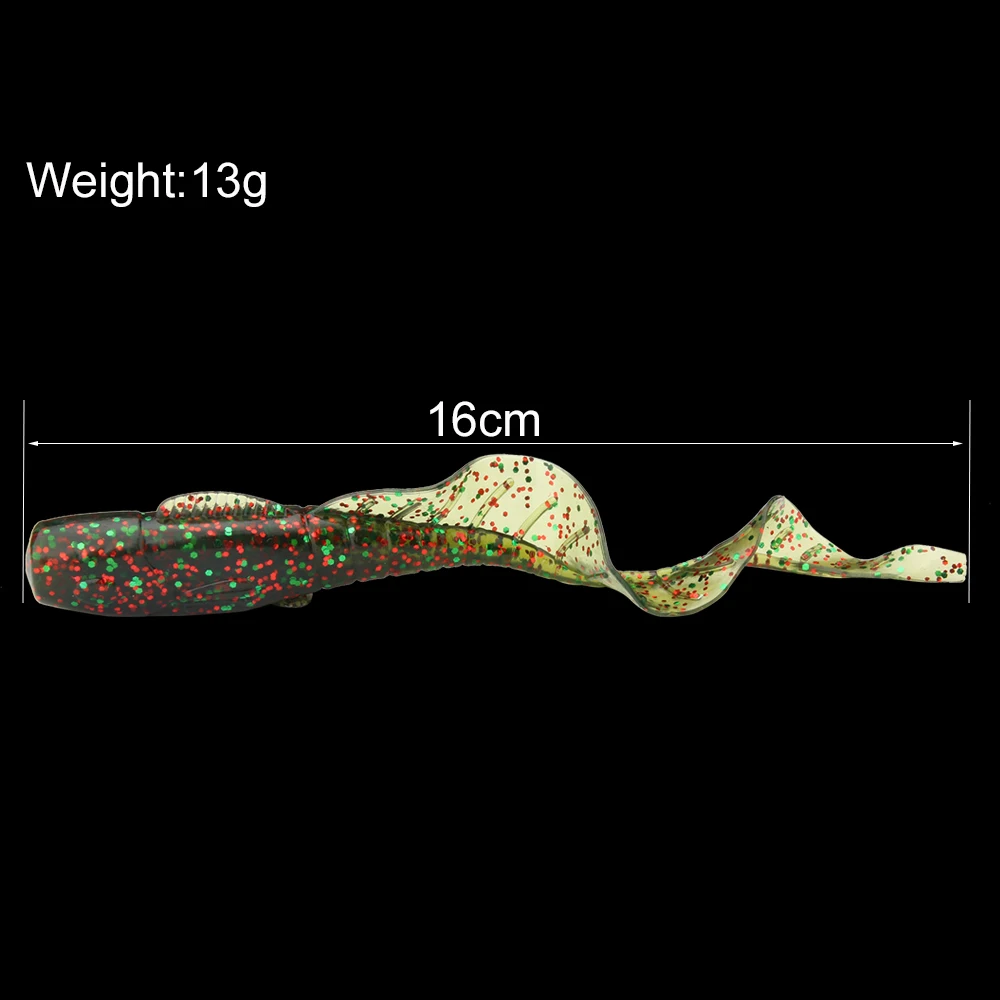 5 шт. Каблук 16 см 13g реалистичный длинный хвост черви приманки Искусственные