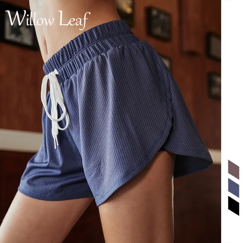 

Женские леггинсы для фитнеса, с рисунком листьев ивы